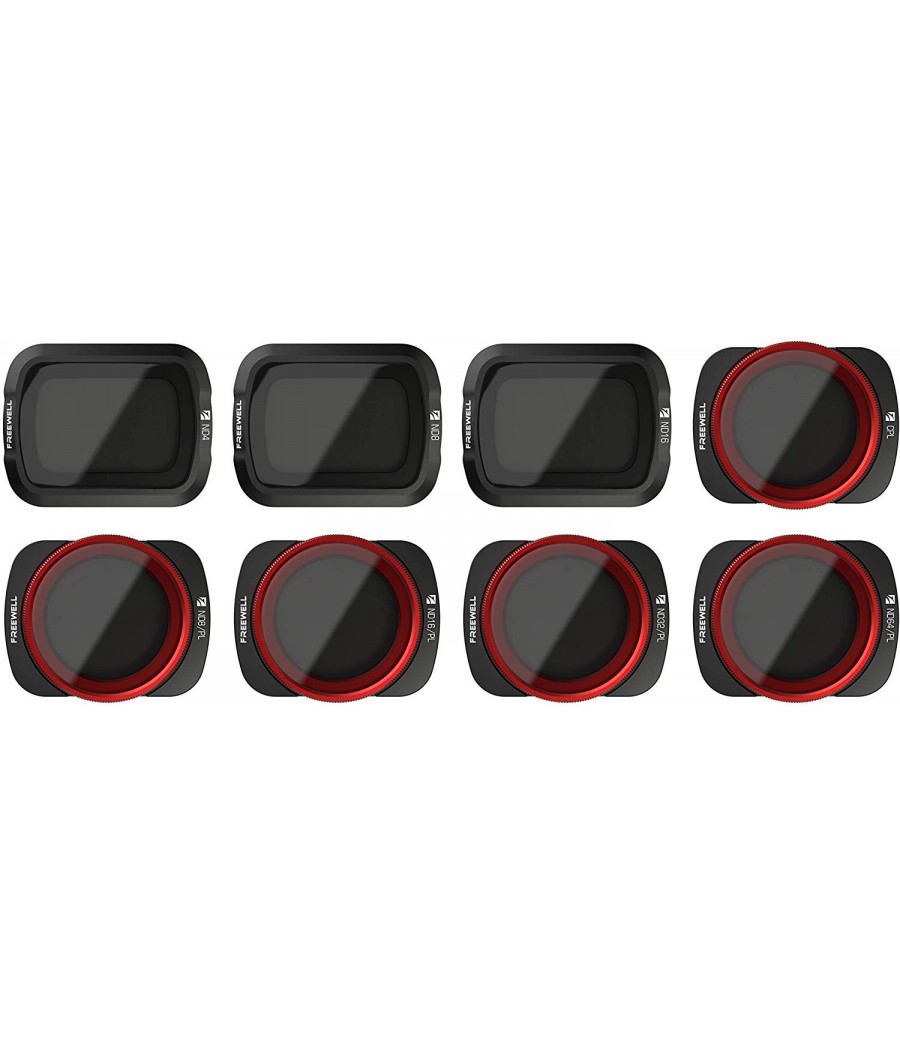 1PCS Aluminum Frame Optical Glass Filter UV CPL ND4 ND8 ND16 ND32 ND64 Star Night Marco for Gopro Hero 8 Action Camera ND8 ND16 ND32 